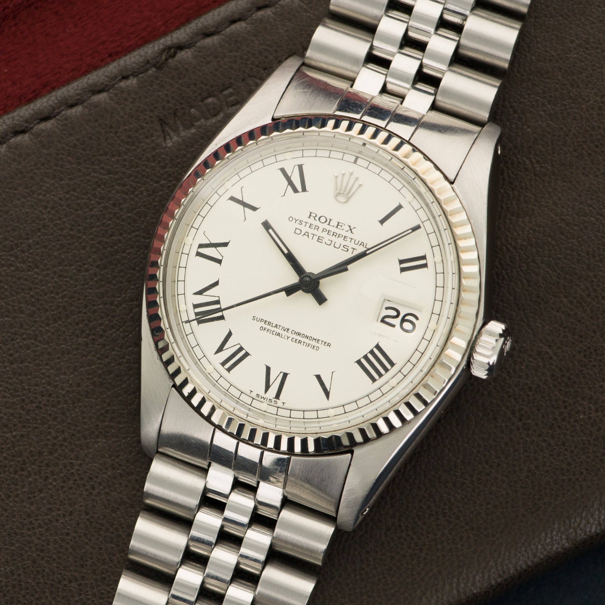 Rolex - Rolex Steel Datejust Buckley Dial Watch Ref. 1601 - The Keystone Watches