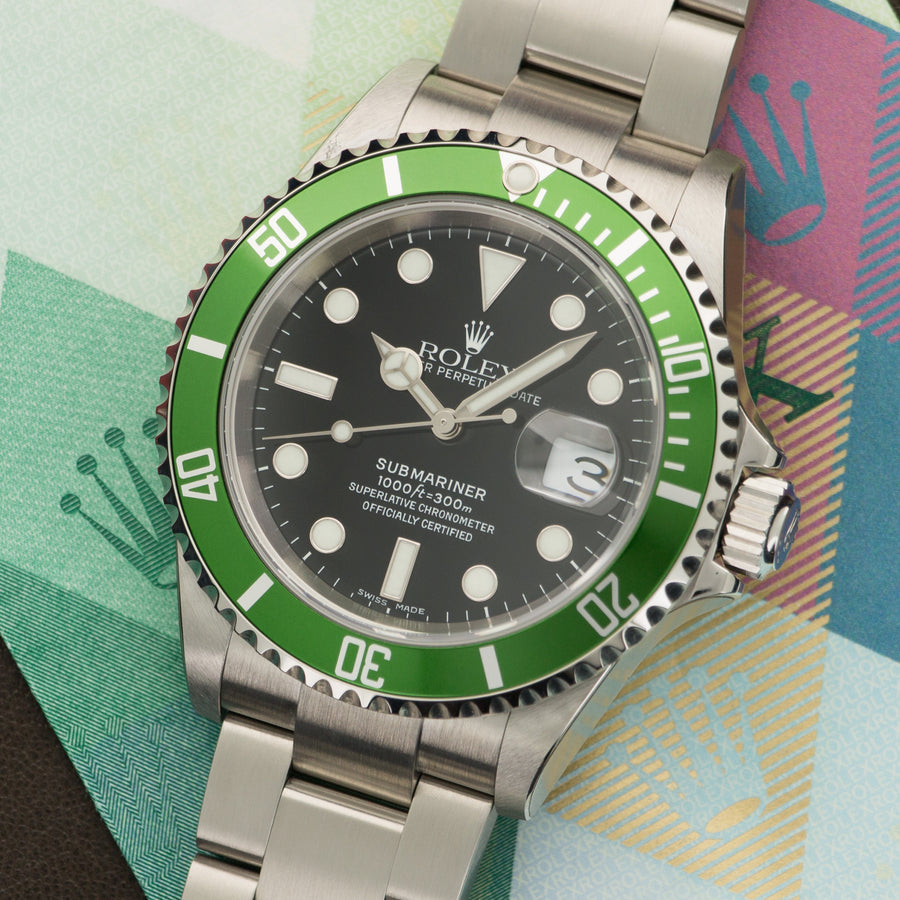 New Old Stock Rolex Submariner Anniversary Watch Watch Ref. 16610