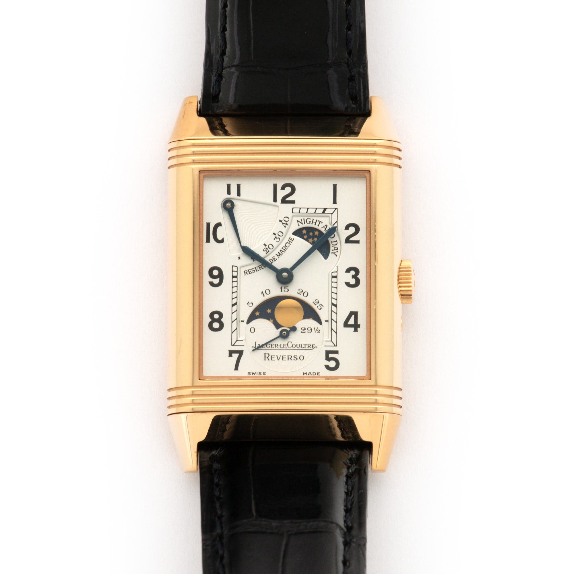 Jaeger LeCoultre - Jaeger Lecoultre Rose Gold Reverso Sun Moon Watch Ref. Q2752420 - The Keystone Watches
