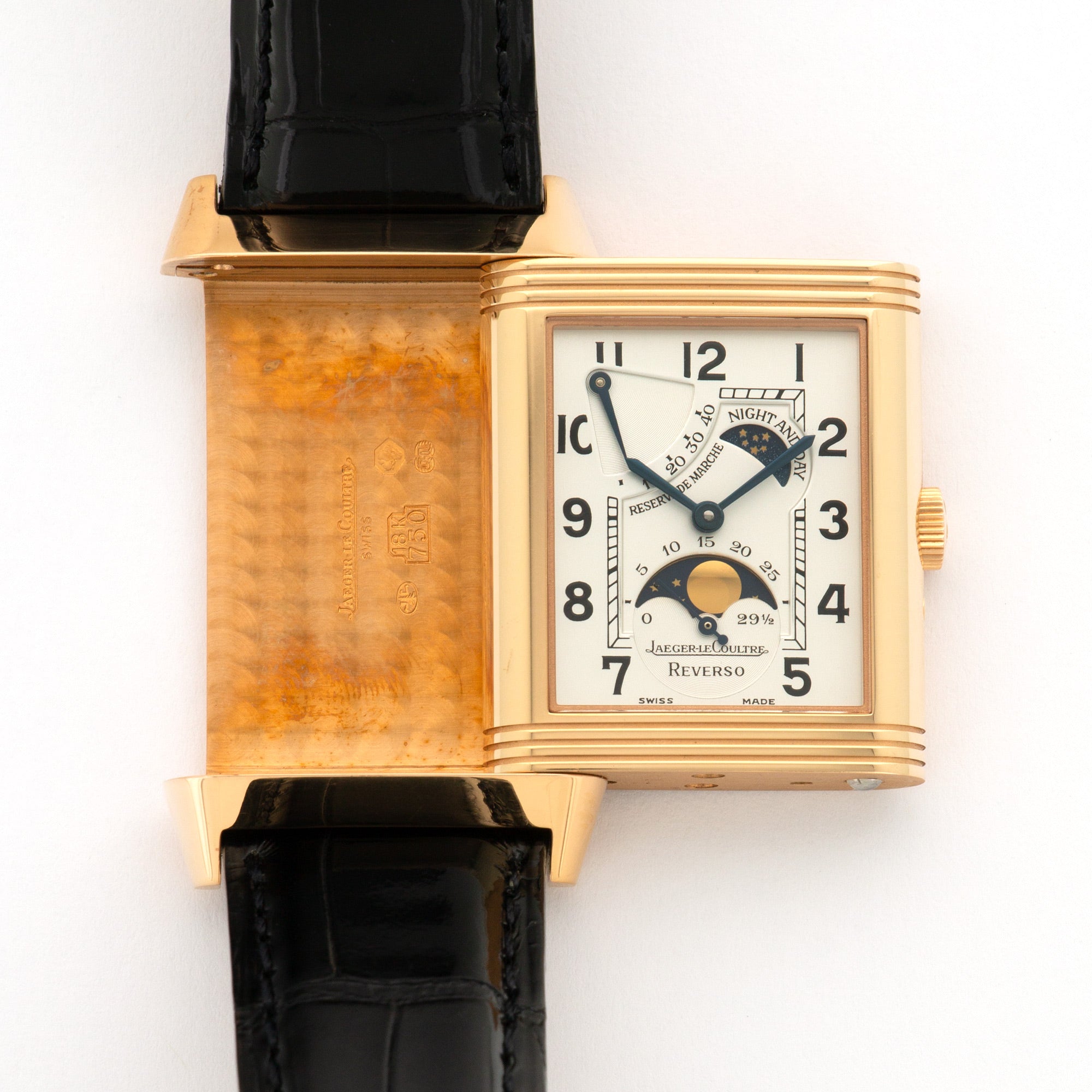 Jaeger LeCoultre - Jaeger Lecoultre Rose Gold Reverso Sun Moon Watch Ref. Q2752420 - The Keystone Watches