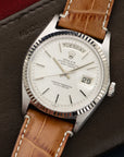 Rolex - Rolex White Gold Day-Date Linen Dial Watch Ref. 1803 - The Keystone Watches