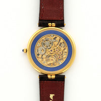 Patek Philippe Yellow Gold Skeletonized Enamel Watch Ref. 3885