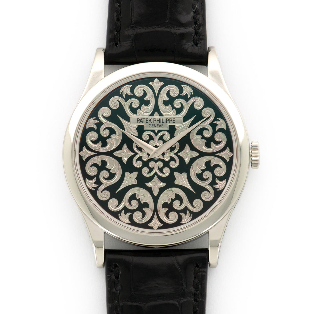 Patek Philippe Platinum Rare Handcrafts Enamel Watch Ref. 5088