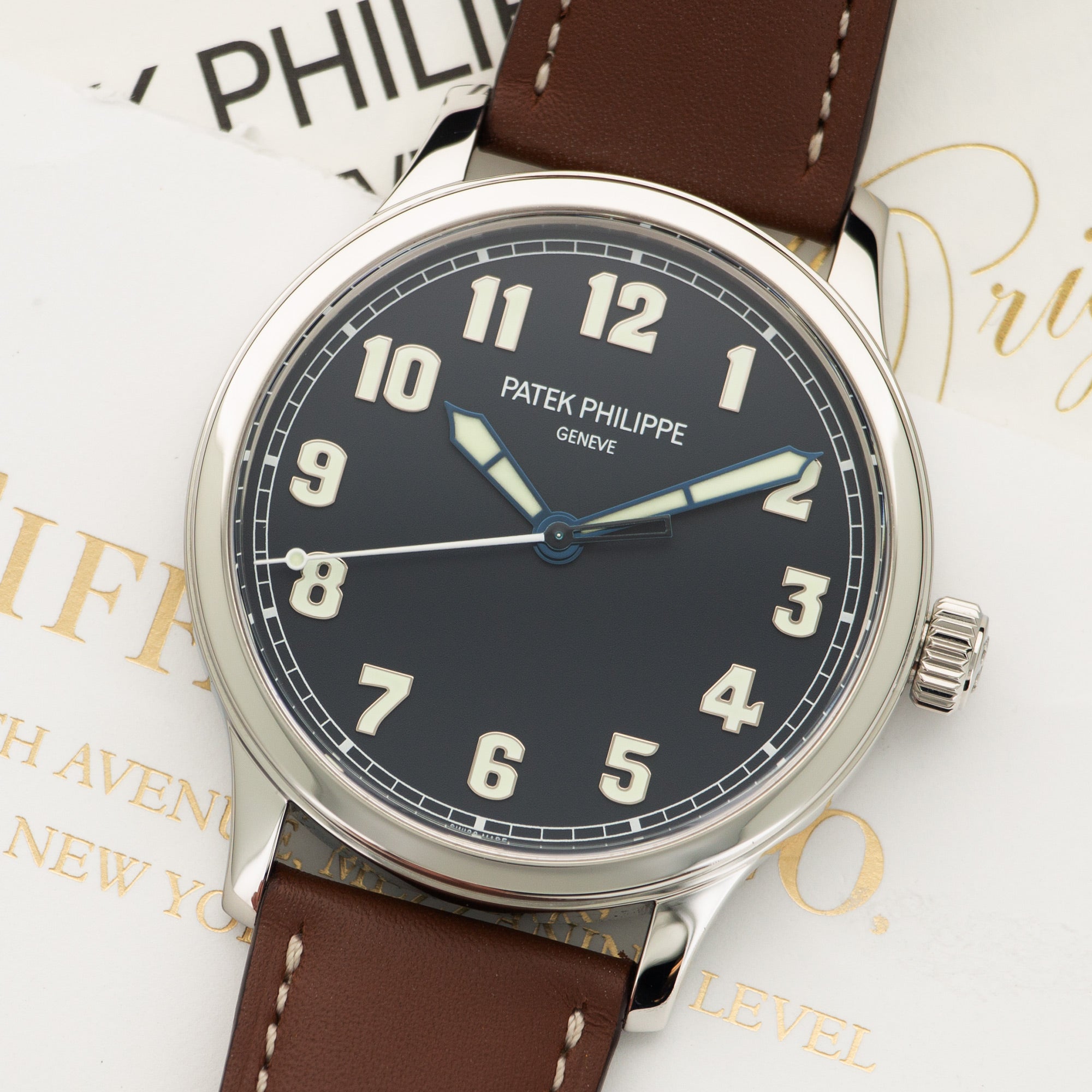 Patek Philippe - Patek Philippe Stainless Steel Pilot Watch Ref. 5522 Retailed by Tiffany &amp; Co. - The Keystone Watches