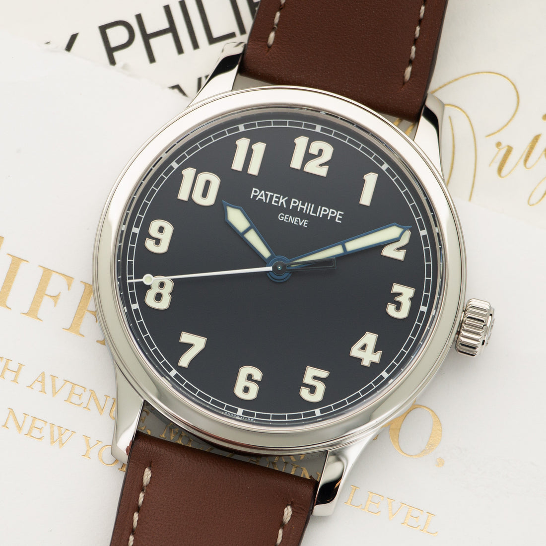 Patek Philippe Stainless Steel Pilot Watch Ref. 5522 Retailed by Tiffany & Co.