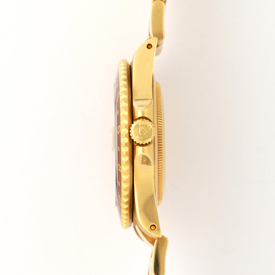 Rolex Yellow Gold Root Beer GMT-Master II Watch Ref. 16718