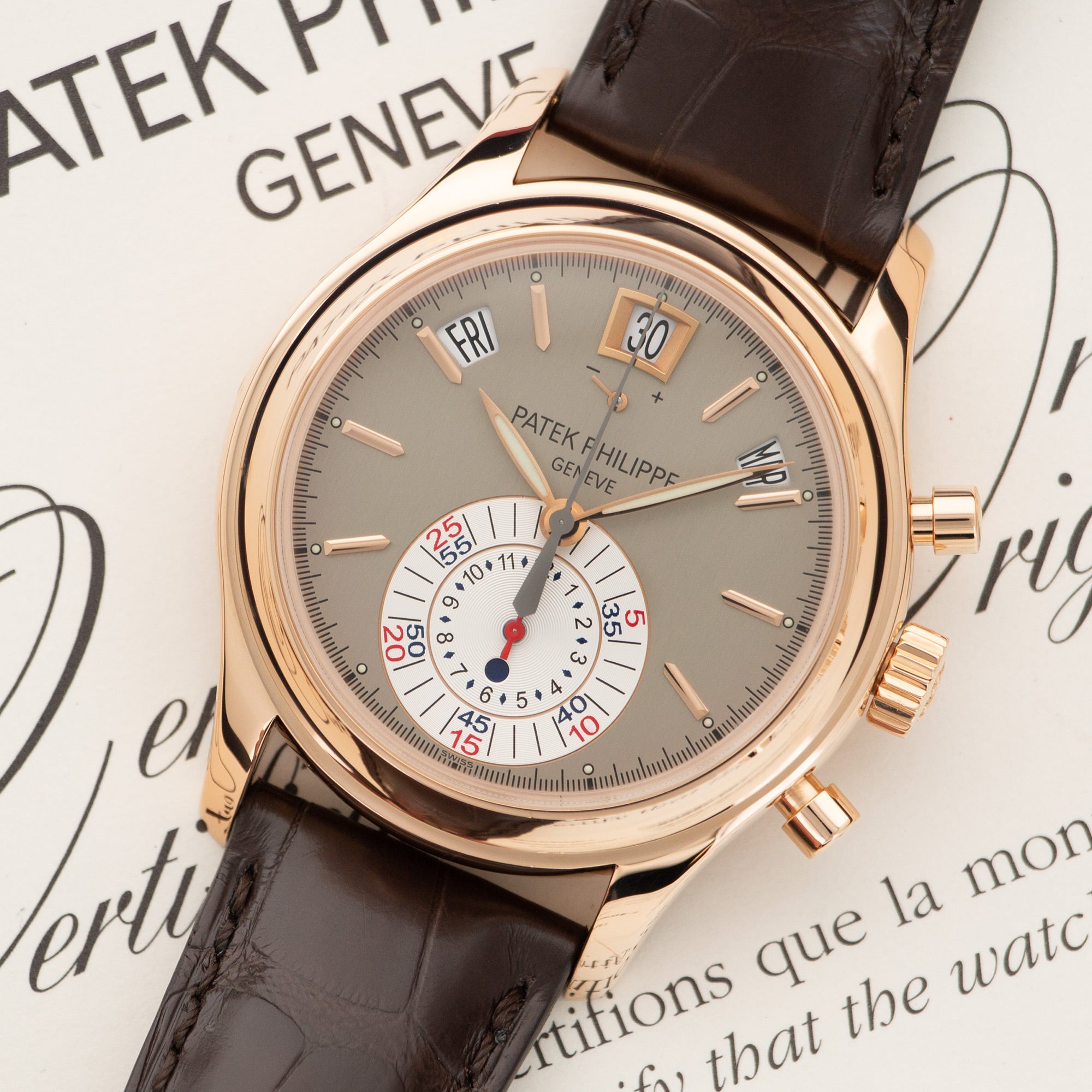 Patek Philippe - Patek Philippe Rose Gold Annual Calendar Chrono Watch Ref. 5960 - The Keystone Watches