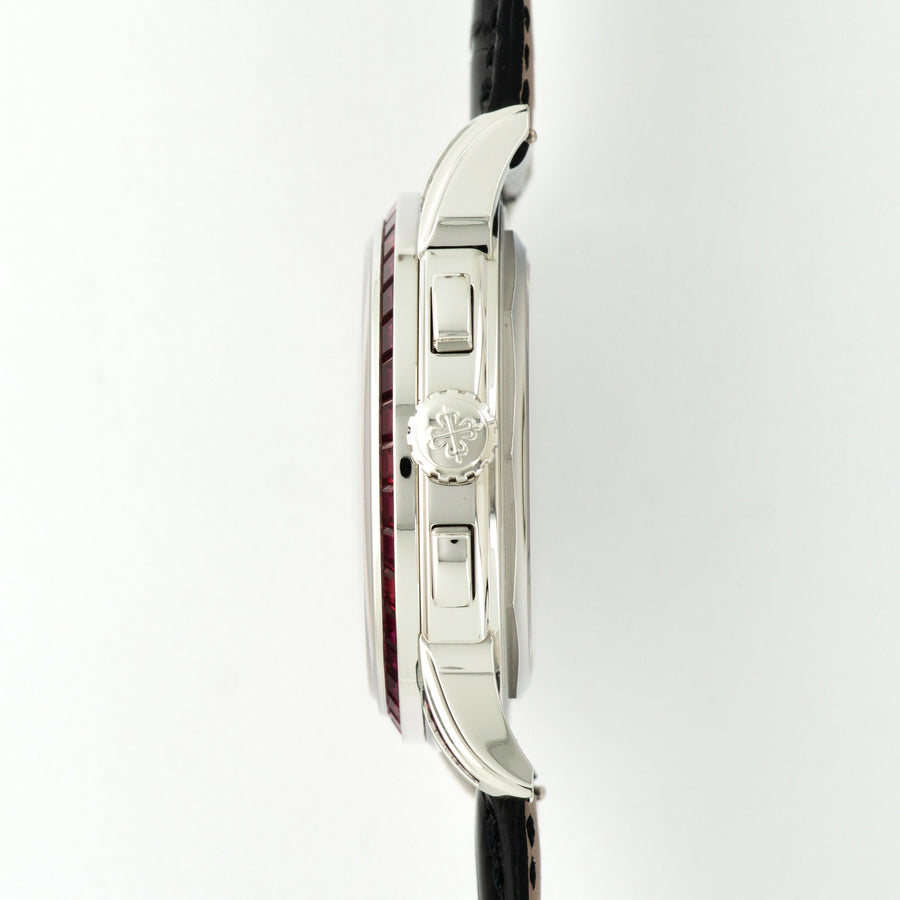 Patek Philippe Platinum Perpetual Ruby Chronograph Watch Ref. 5271