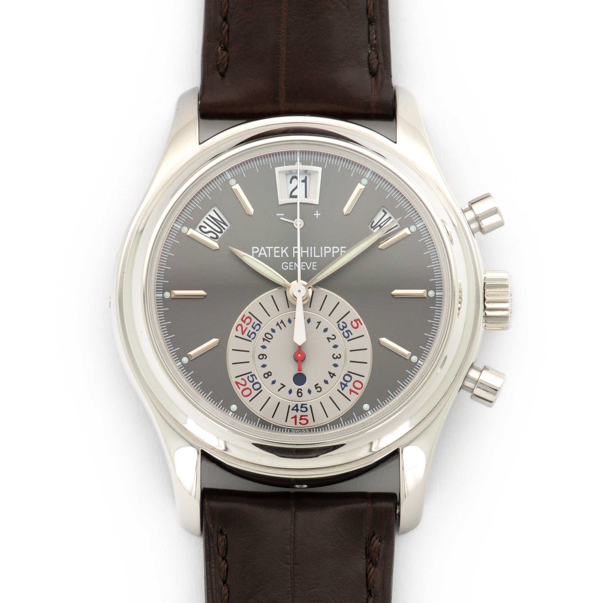 Patek Philippe - Patek Philippe Platinum Annual Calendar Chrono Watch Ref. 5960 - The Keystone Watches