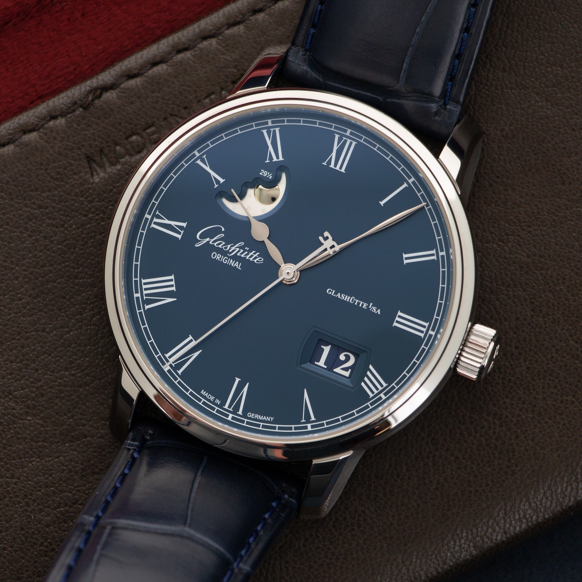 Glashutte - Glashutte Original Senator Panorama Date Moonphase Watch - The Keystone Watches