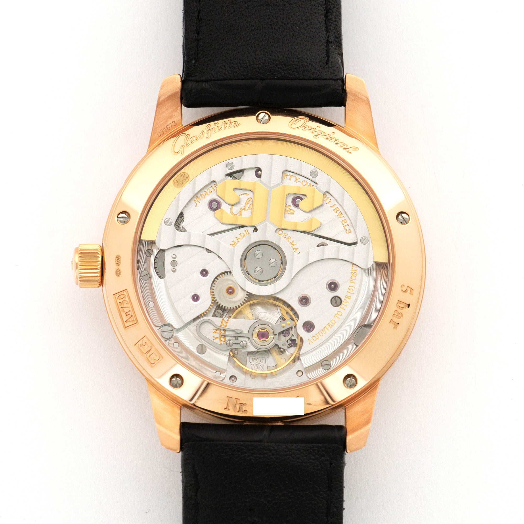 Glashutte - Glashutte Rose Gold Senator Panorama Watch - The Keystone Watches