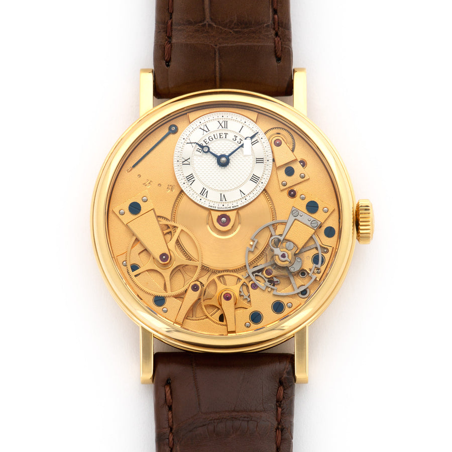 Breguet Yellow Gold Tradition Skeleton Watch Ref. 7027