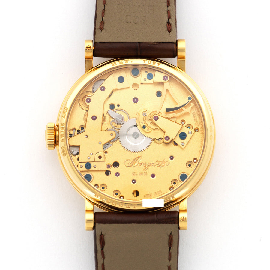 Breguet Yellow Gold Tradition Skeleton Watch Ref. 7027