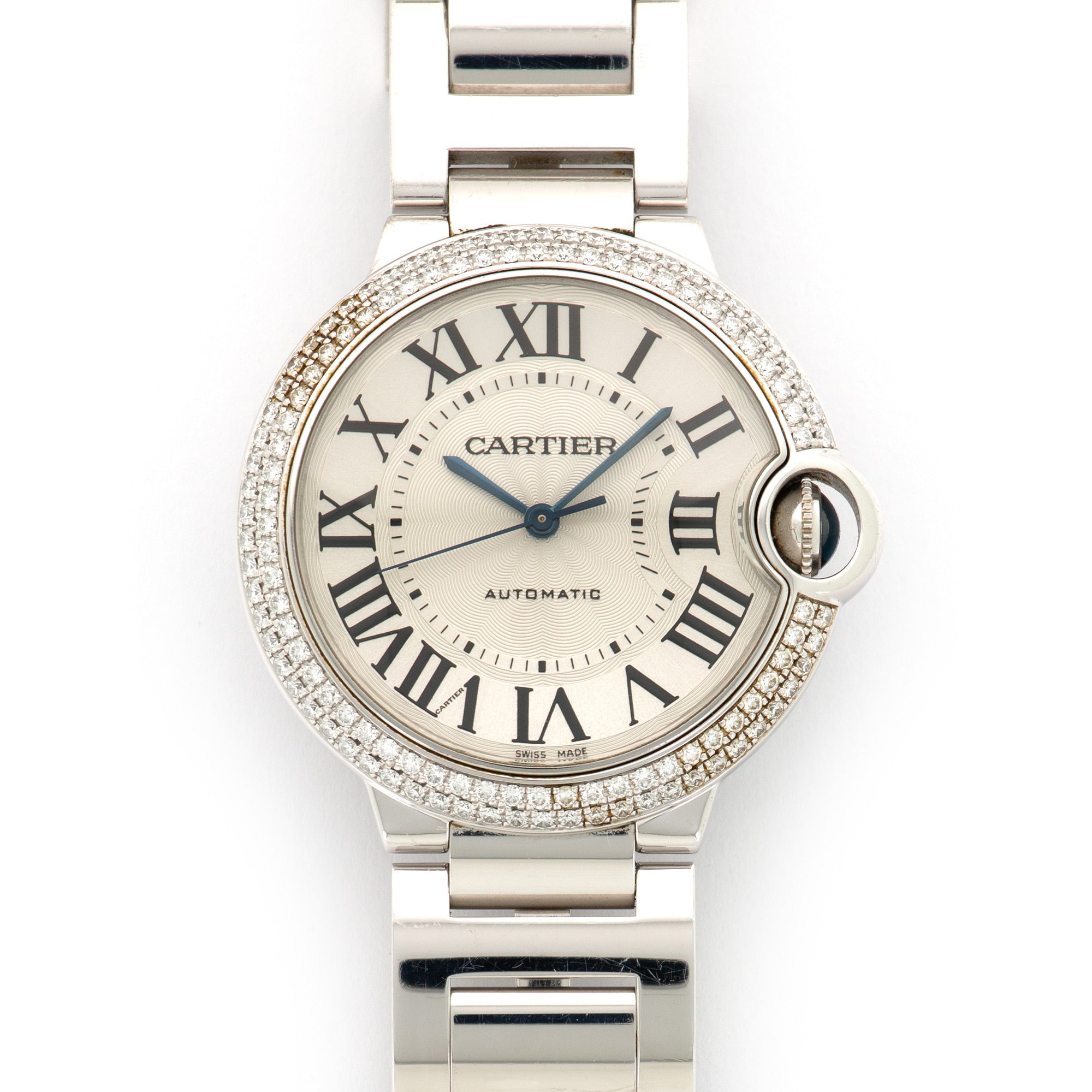 Cartier - Cartier White Gold Ballon Bleu Diamond Watch - The Keystone Watches