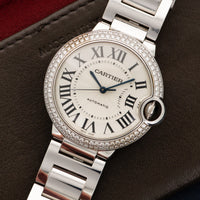 Cartier White Gold Ballon Bleu Diamond Watch
