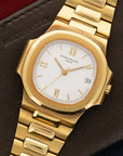 Patek Philippe - Patek Philippe Yellow Gold Nautilus Watch Ref. 3800 with Original Box and Papers - The Keystone Watches