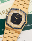 Rolex - Rolex Cellini Yellow Gold with Sapphire Bezen and Diamond Dial Ref. 5019/8 - The Keystone Watches