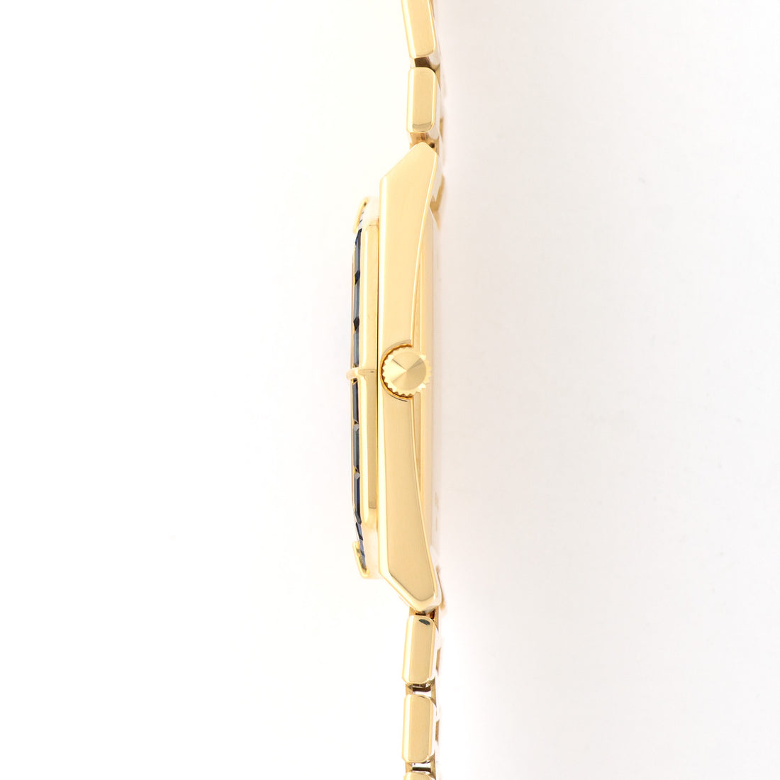 Rolex Cellini Yellow Gold with Sapphire Bezen and Diamond Dial Ref. 5019/8