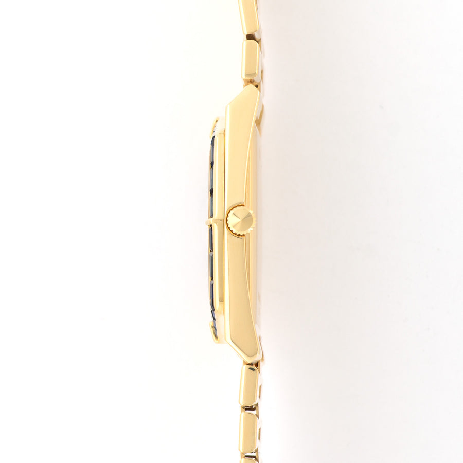 Rolex Cellini Yellow Gold with Sapphire Bezen and Diamond Dial Ref. 5019/8