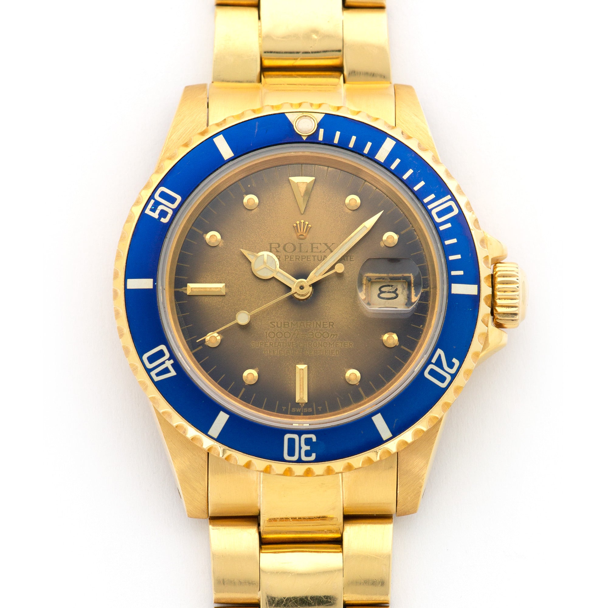 Rolex - Rolex Yellow Gold Submariner Tropical Watch Ref. 16808 - The Keystone Watches
