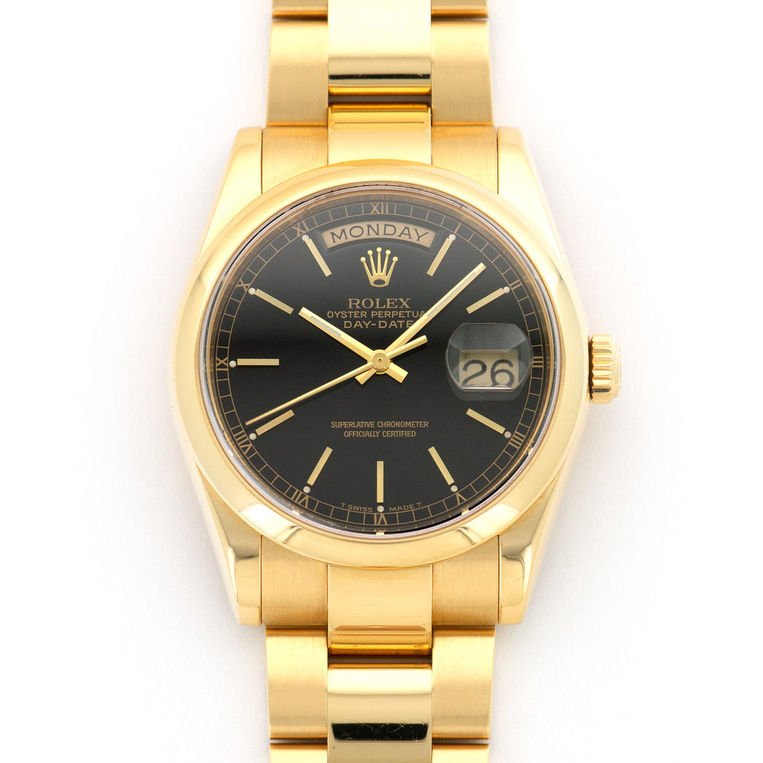 Rolex Yellow Gold Day-Date Watch Ref. 118208