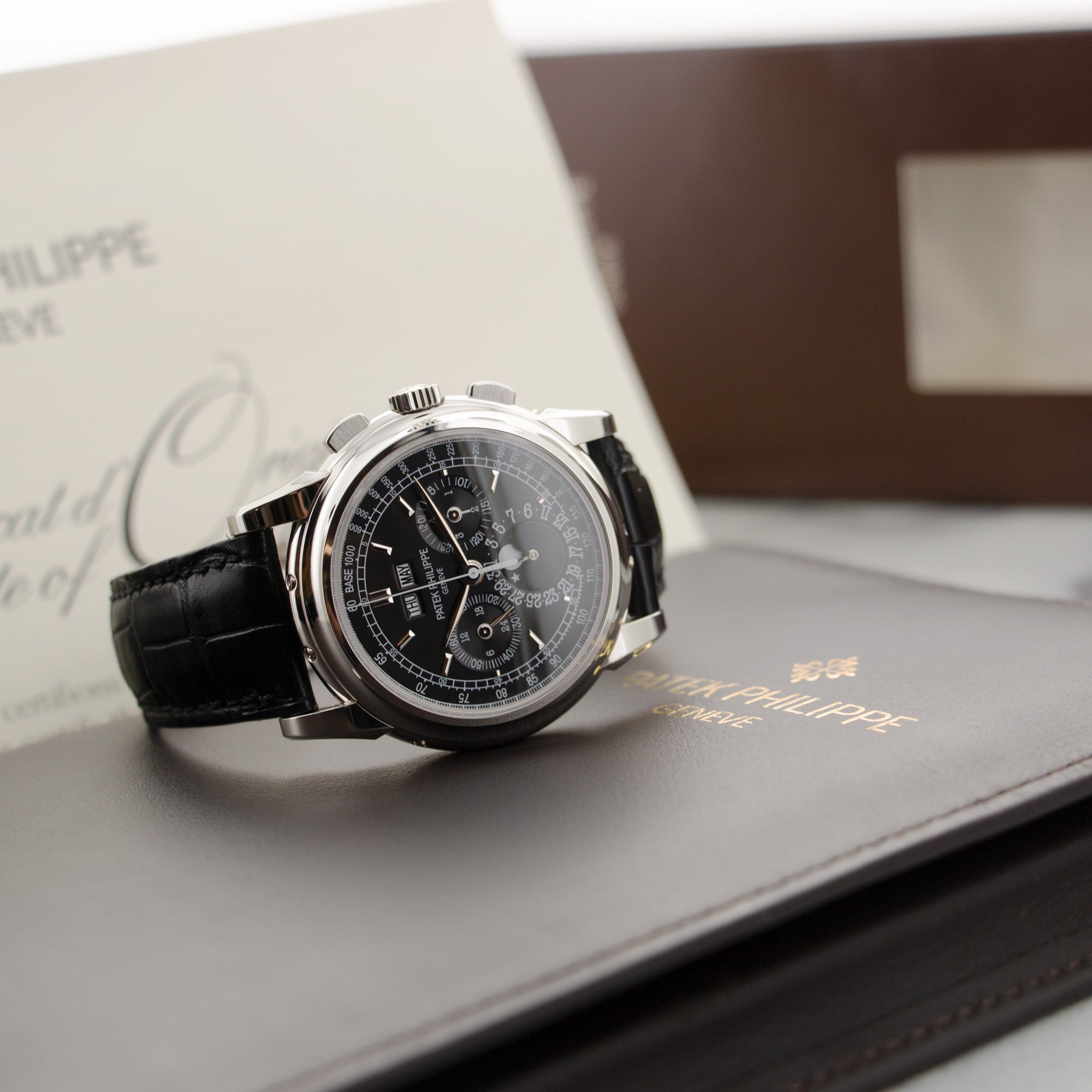 Patek Philippe - Patek Philippe Platinum Perpetual Calendar Chrono Watch Ref. 5970 - The Keystone Watches