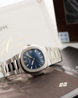 Patek Philippe - Patek Philippe Platinum Anniversary Nautilus Baguette Diamond Watch Ref. 5711 - The Keystone Watches