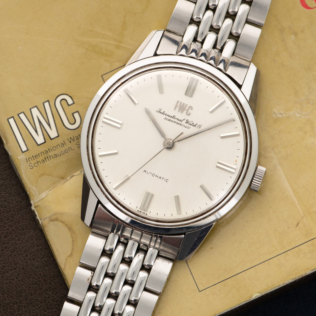 IWC Automatic Gay Freres Bracelet Watch with Original Papers