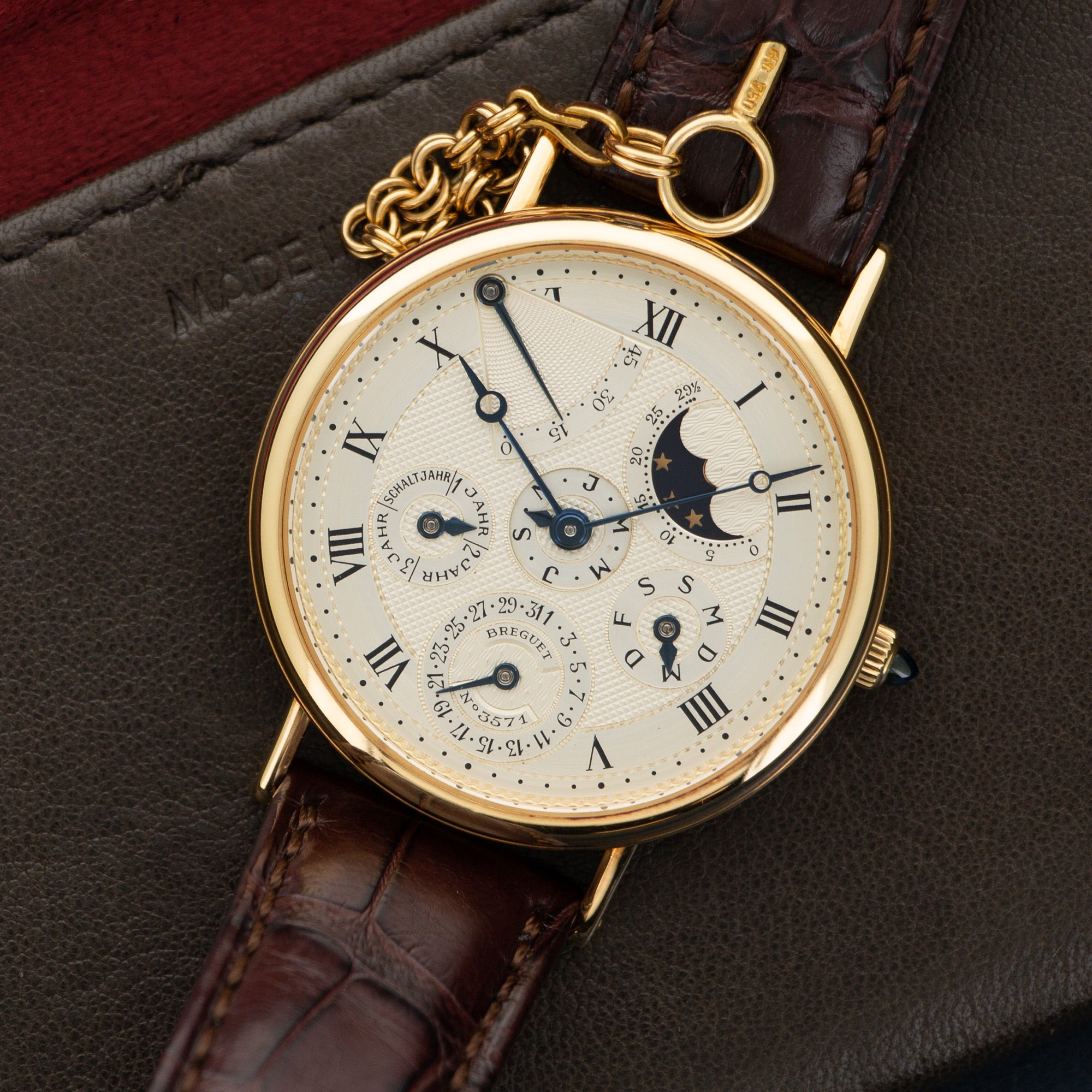 Breguet - Breguet Yellow Gold Perpetual Calendar Power Reserve Watch Ref. 3571 - The Keystone Watches