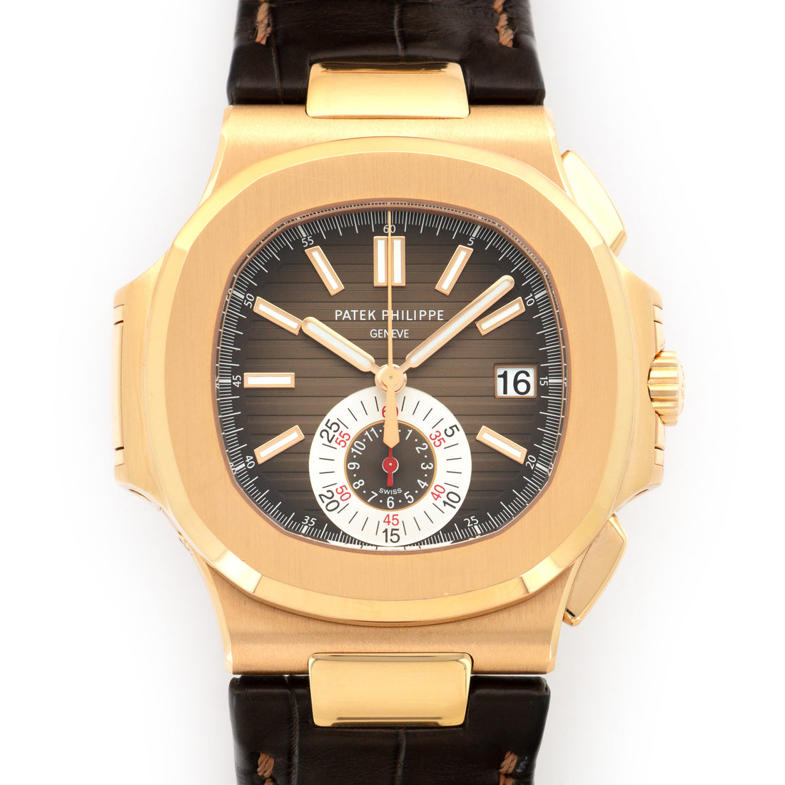 Patek Philippe Rose Gold Nautilus Chrono Watch Ref. 5980