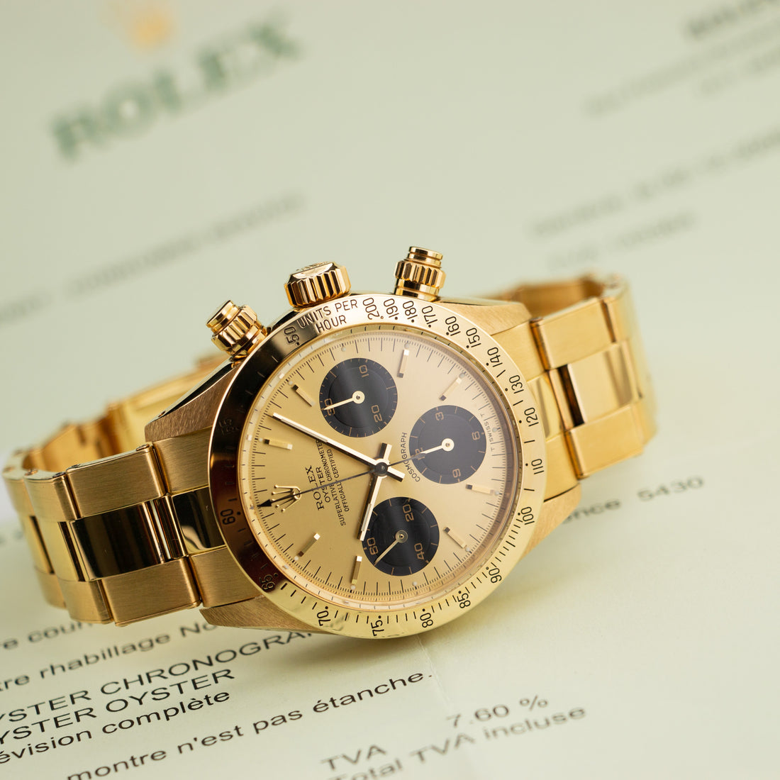 Rolex Yellow Gold Cosmograph Daytona Watch Ref. 6265