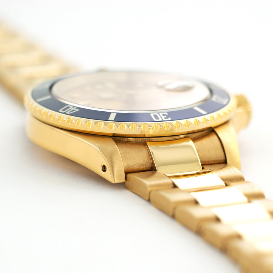 Rolex Yellow Gold Submariner Tropical Dial Watch Ref. 16808