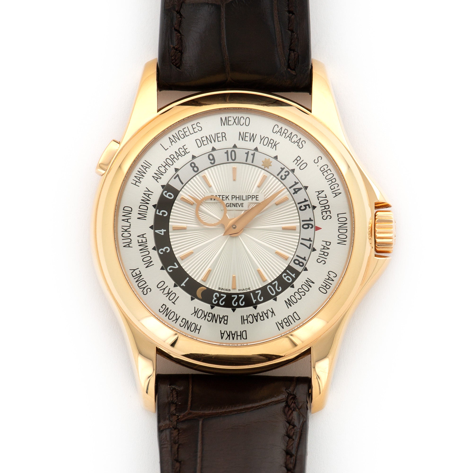 Patek Philippe - Patek Philippe Rose Gold World Time Watch Ref. 5130 - The Keystone Watches