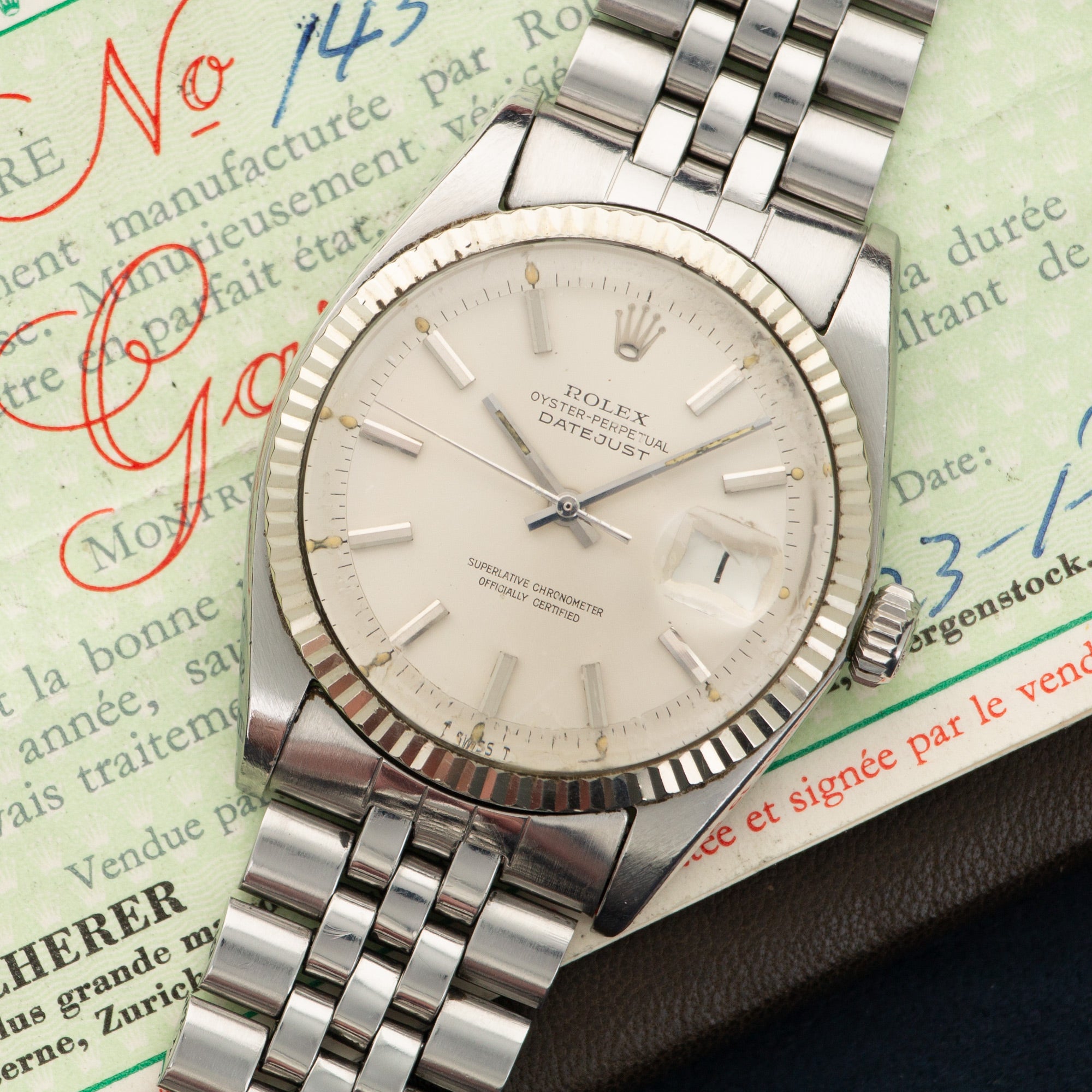 Rolex - Rolex Datejust Watch Ref. 1601 with Original Paper - The Keystone Watches