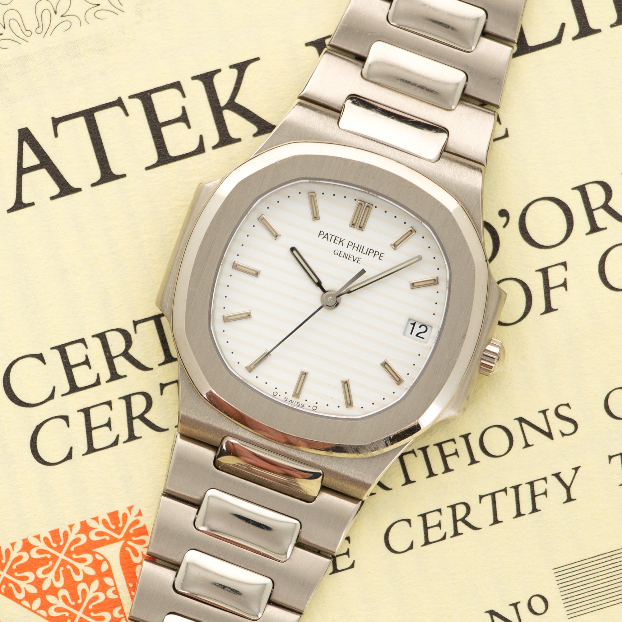 Patek Philippe - Patek Philippe White Gold Nautilus Watch Ref. 3900 - The Keystone Watches