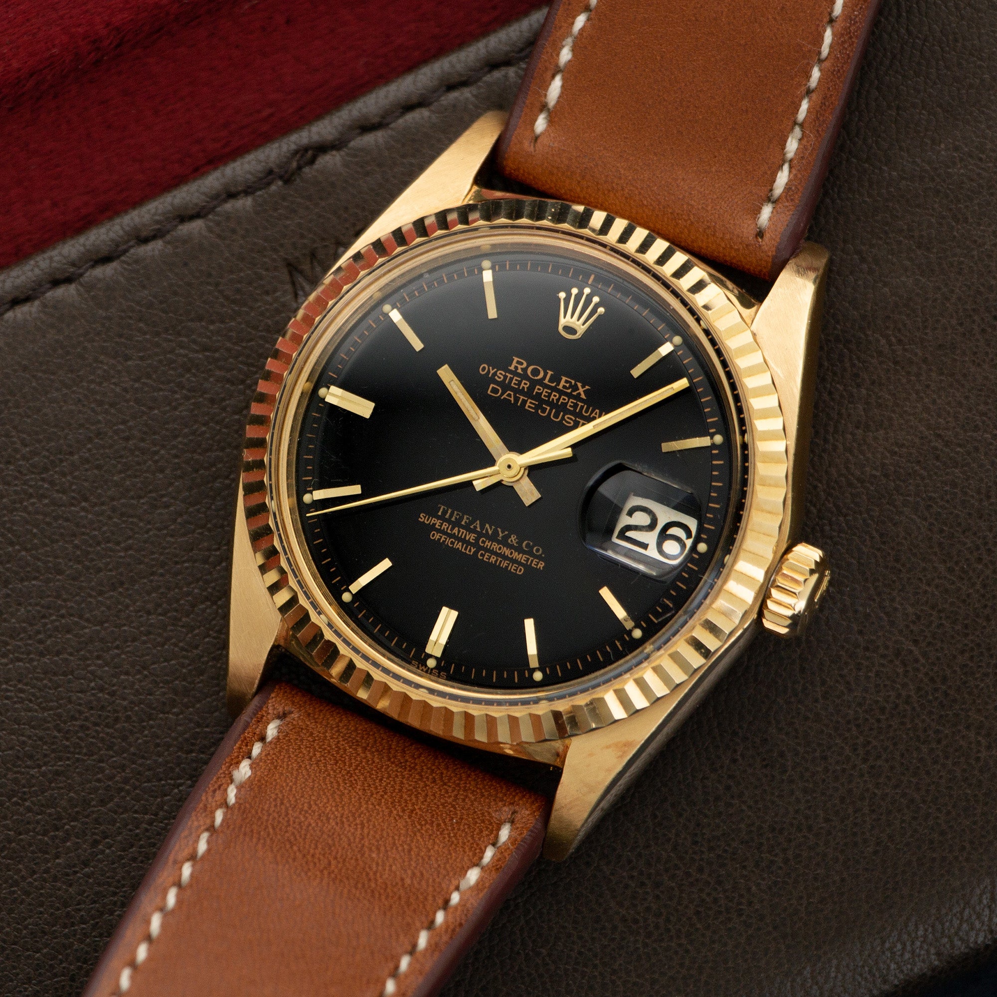 Rolex - Rolex Yellow Gold Datejust Watch Retailed by Tiffany & Co. - The Keystone Watches