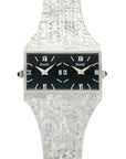 Piaget - Piaget White Gold Dual Time Hand Engraved Watch - The Keystone Watches