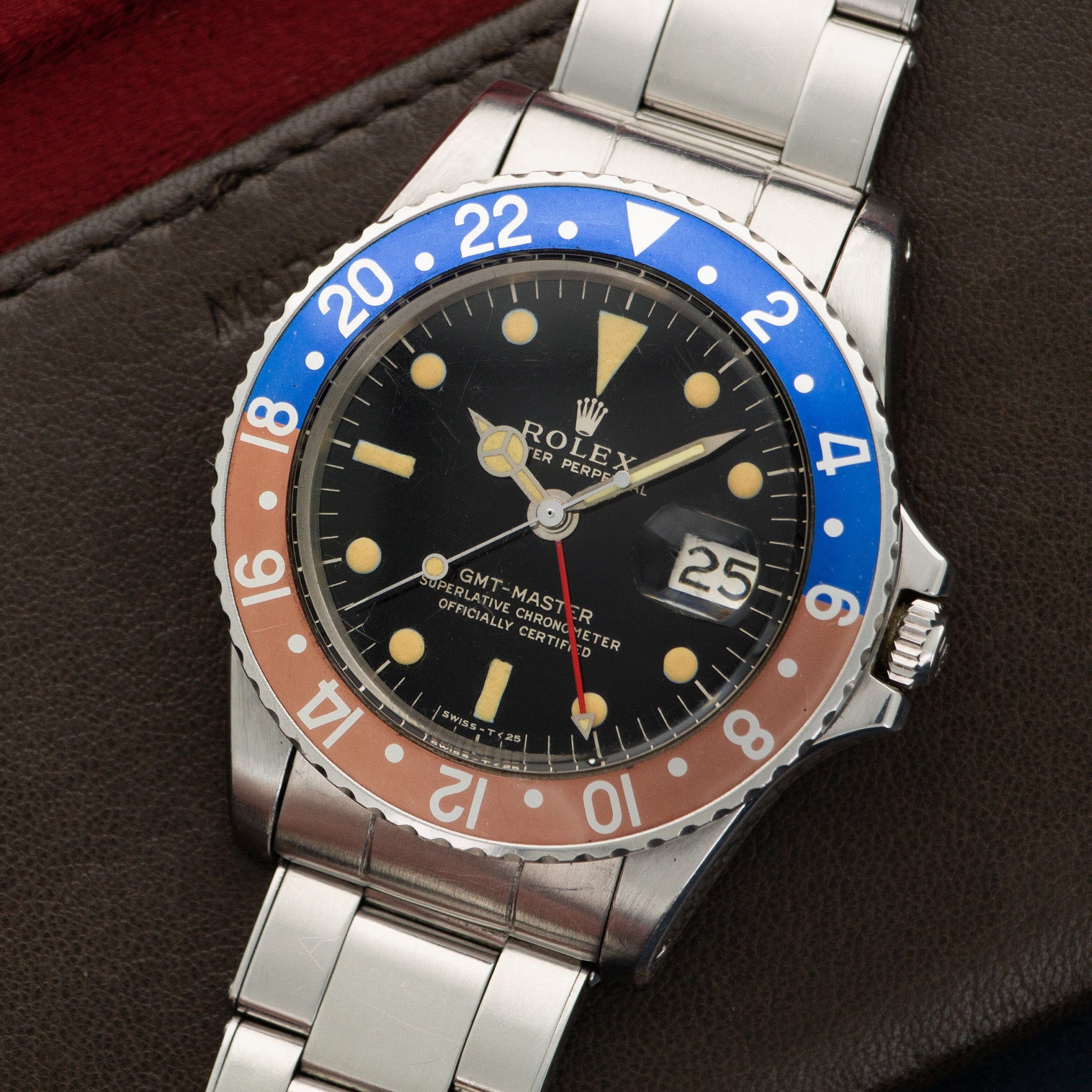 Rolex - Rolex GMT-Master Gilt Watch Ref. 1675 with Original Box and Papers - The Keystone Watches