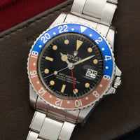 Rolex GMT-Master Gilt Watch Ref. 1675 with Original Box and Papers