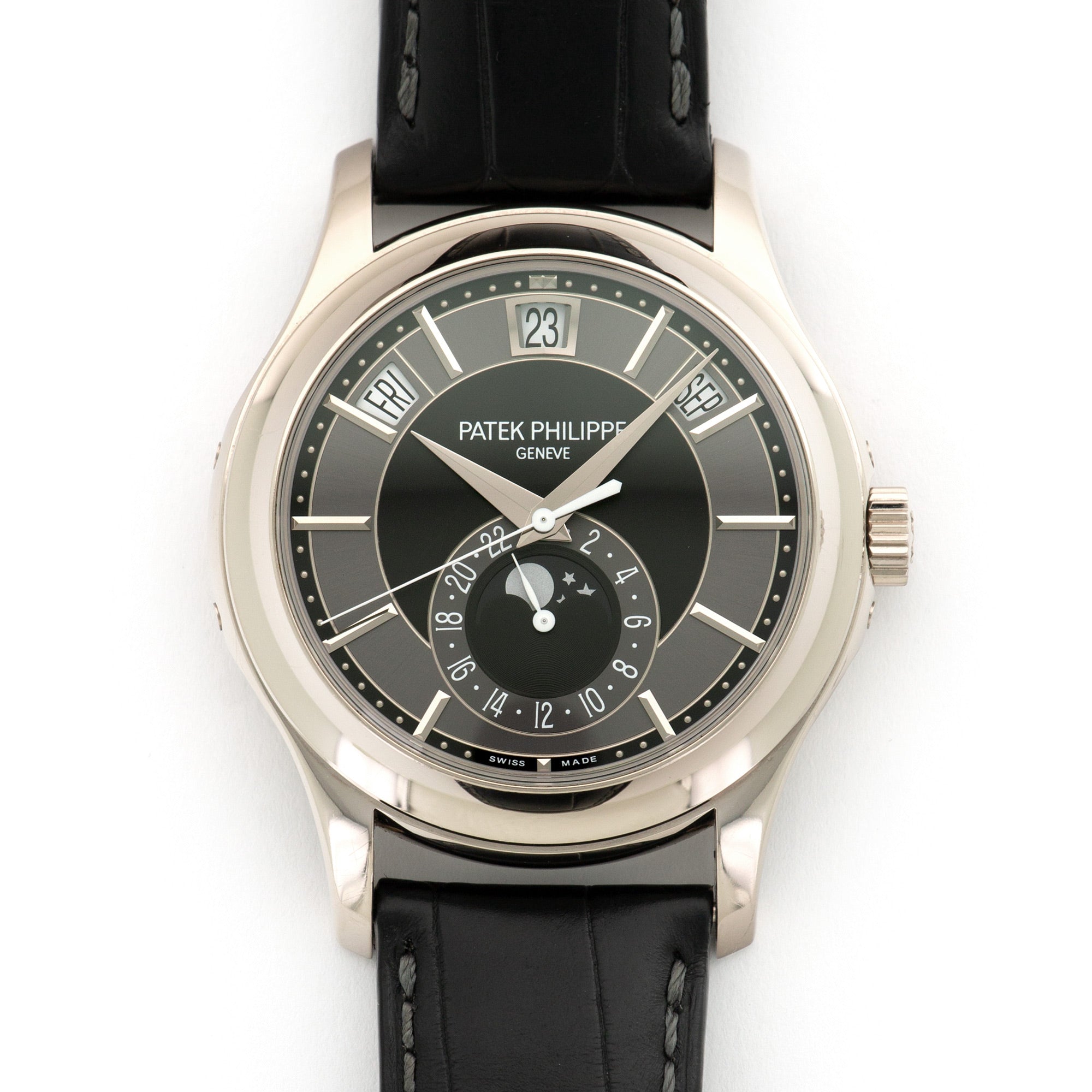 Patek Philippe - Patek Philippe White Gold Annual Calendar Moonphase Watch Ref. 5205 - The Keystone Watches
