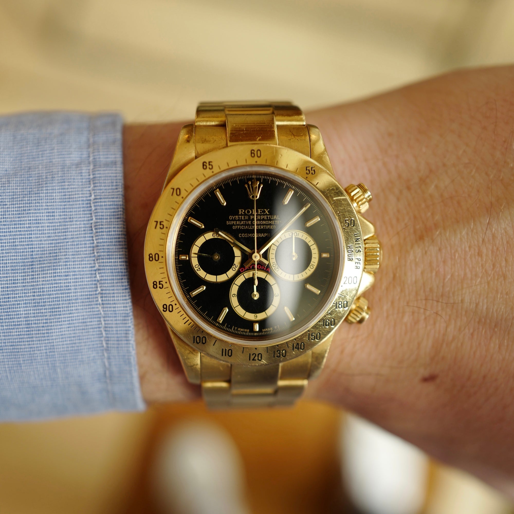 Rolex - Rolex Yellow Gold Cosmograph R-Series Floating Daytona Watch Ref. 16528 - The Keystone Watches