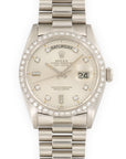 Rolex Platinum Day-Date Diamond Watch Ref. 18036