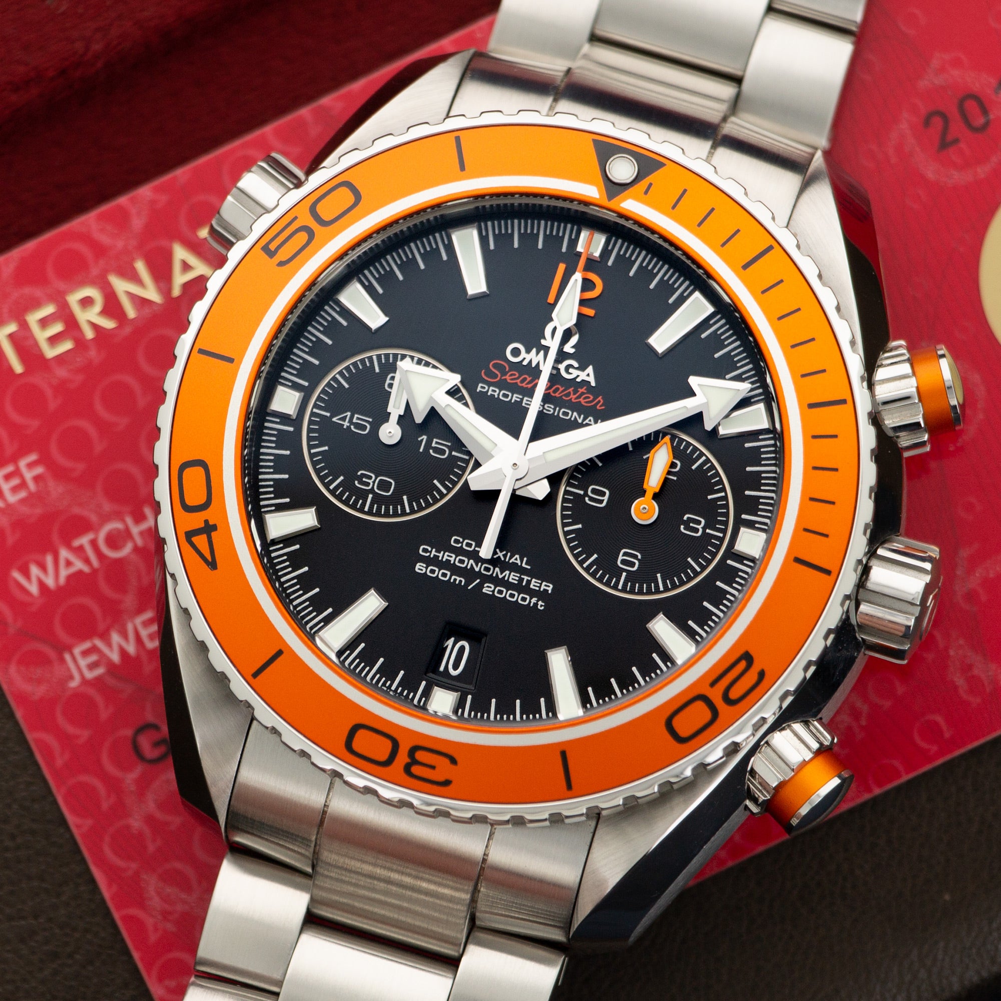 Omega - Omega Planet Ocean Chronograph Orange Watch Ref. 23230465101002 - The Keystone Watches