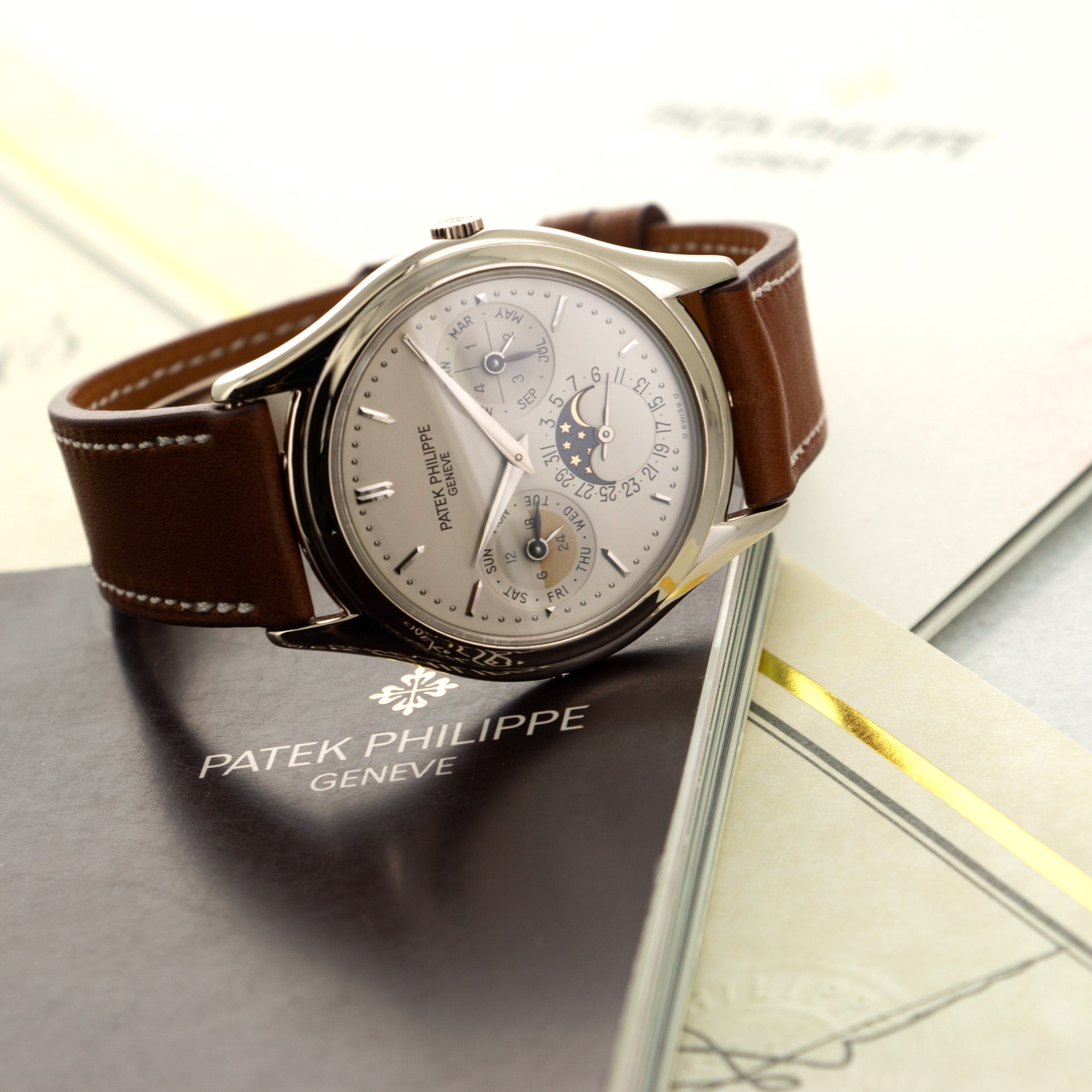 Patek Philippe - Patek Philippe White Gold Perpetual Calendar Watch Ref. 3940 - The Keystone Watches