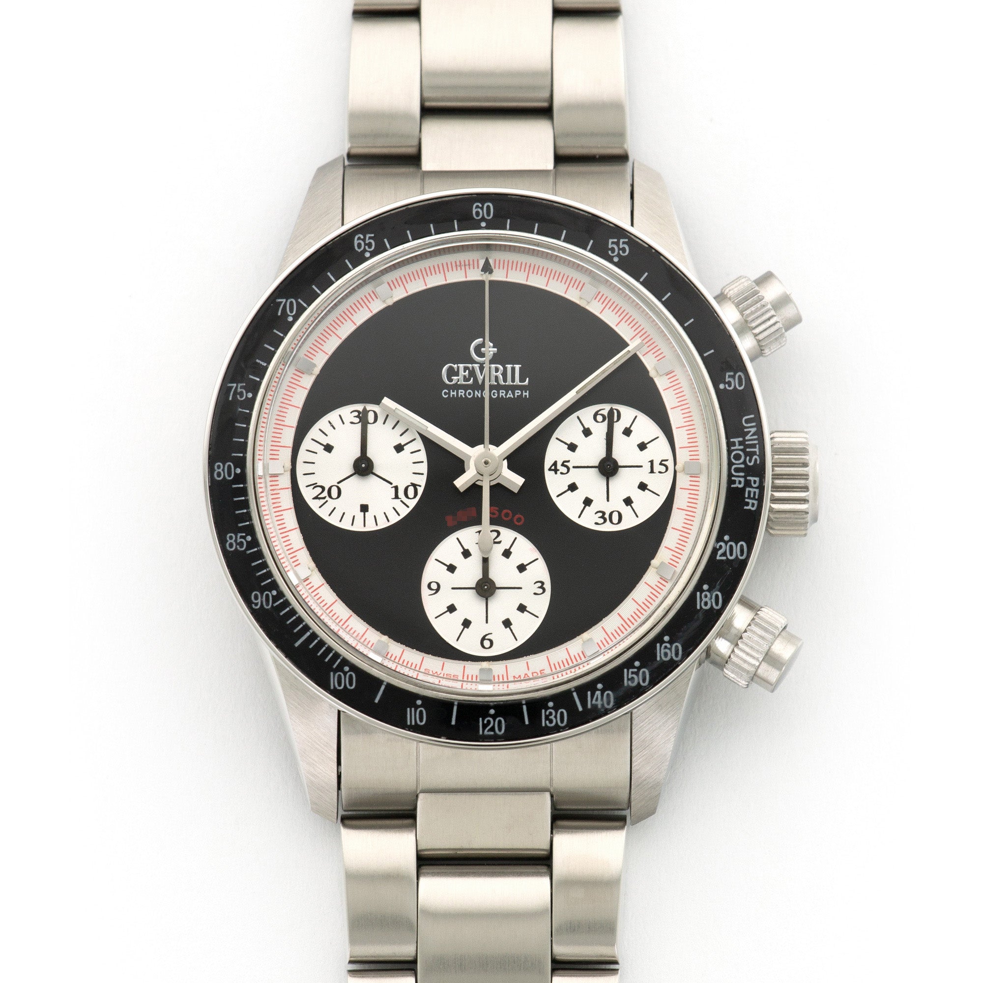 Gevril - Gevril Steel Tribeca Paul Newman Chronograph Watch - The Keystone Watches