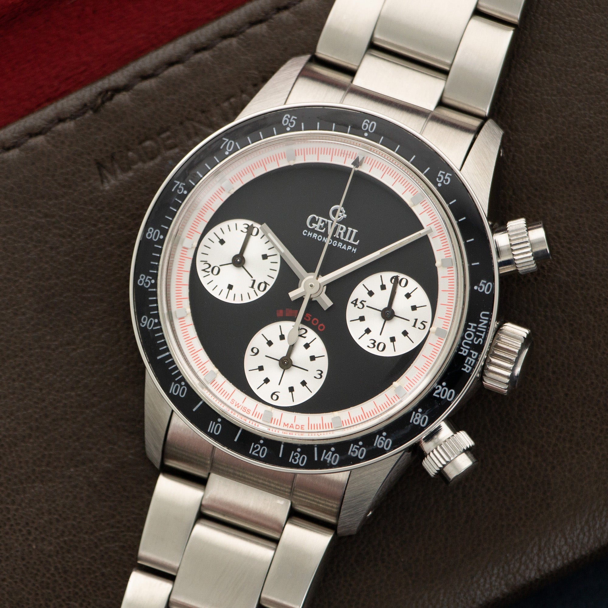 Gevril - Gevril Steel Tribeca Paul Newman Chronograph Watch - The Keystone Watches