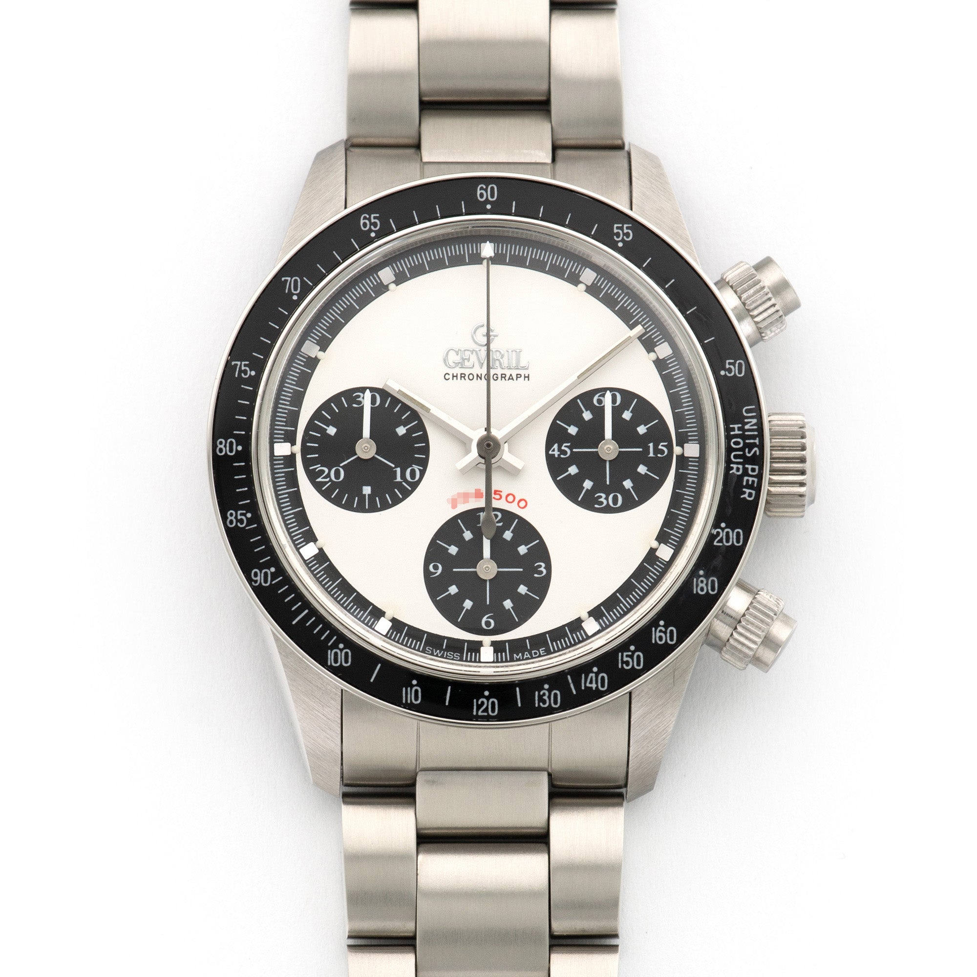 Gevril - Gevril Steel Tribeca Paul Newman Chronograph Watch - The Keystone Watches