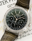 Patek Philippe - Patek Philippe Platinum Perpetual Diamond Chrono Watch Ref. 5271 - The Keystone Watches