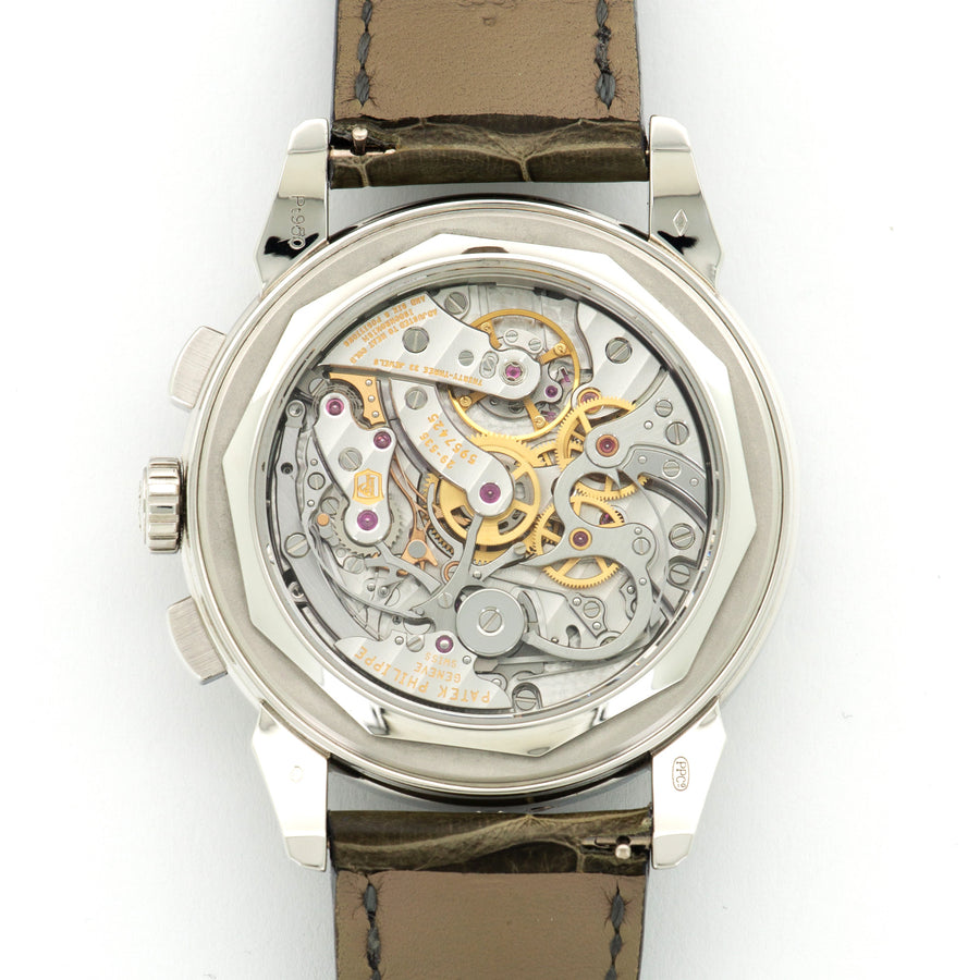 Patek Philippe Platinum Perpetual Diamond Chrono Watch Ref. 5271