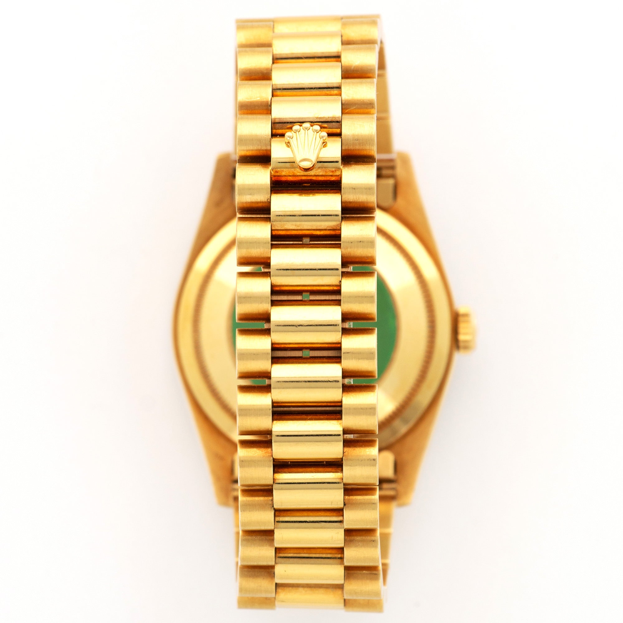 Rolex Yellow Gold Day-Date Diamond &amp; Emerald Watch Ref. 18388